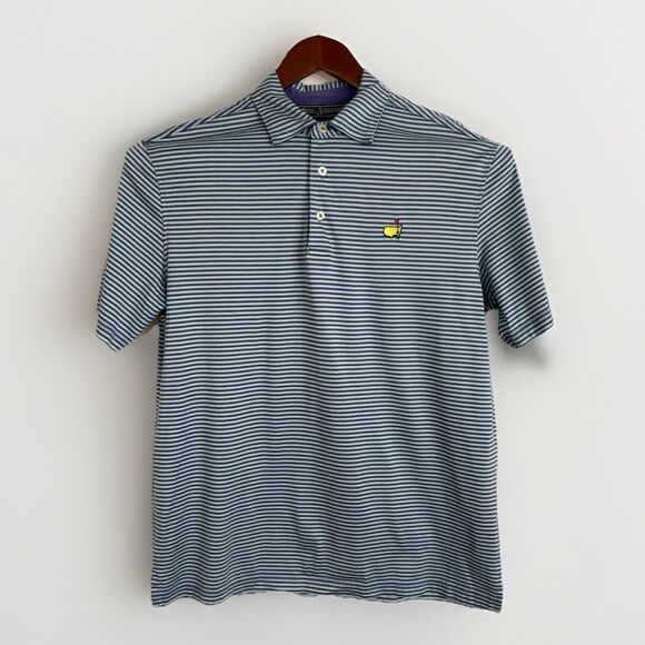 Masters Collection Polo Shirt Men’s M Striped Short Sleeve Golf Preppy Casual - Picture 1 of 9